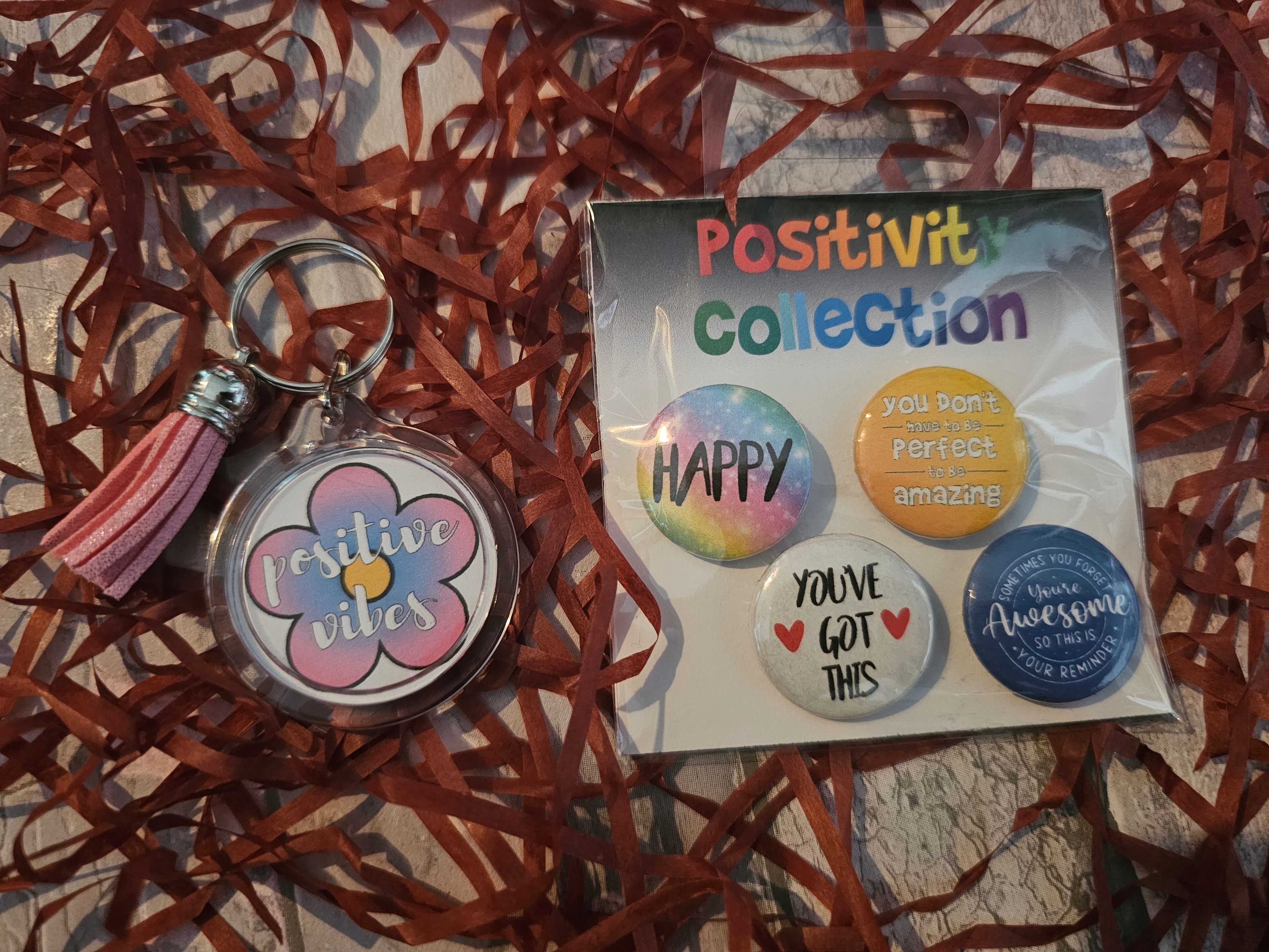 Positivity - Keyring & Badges