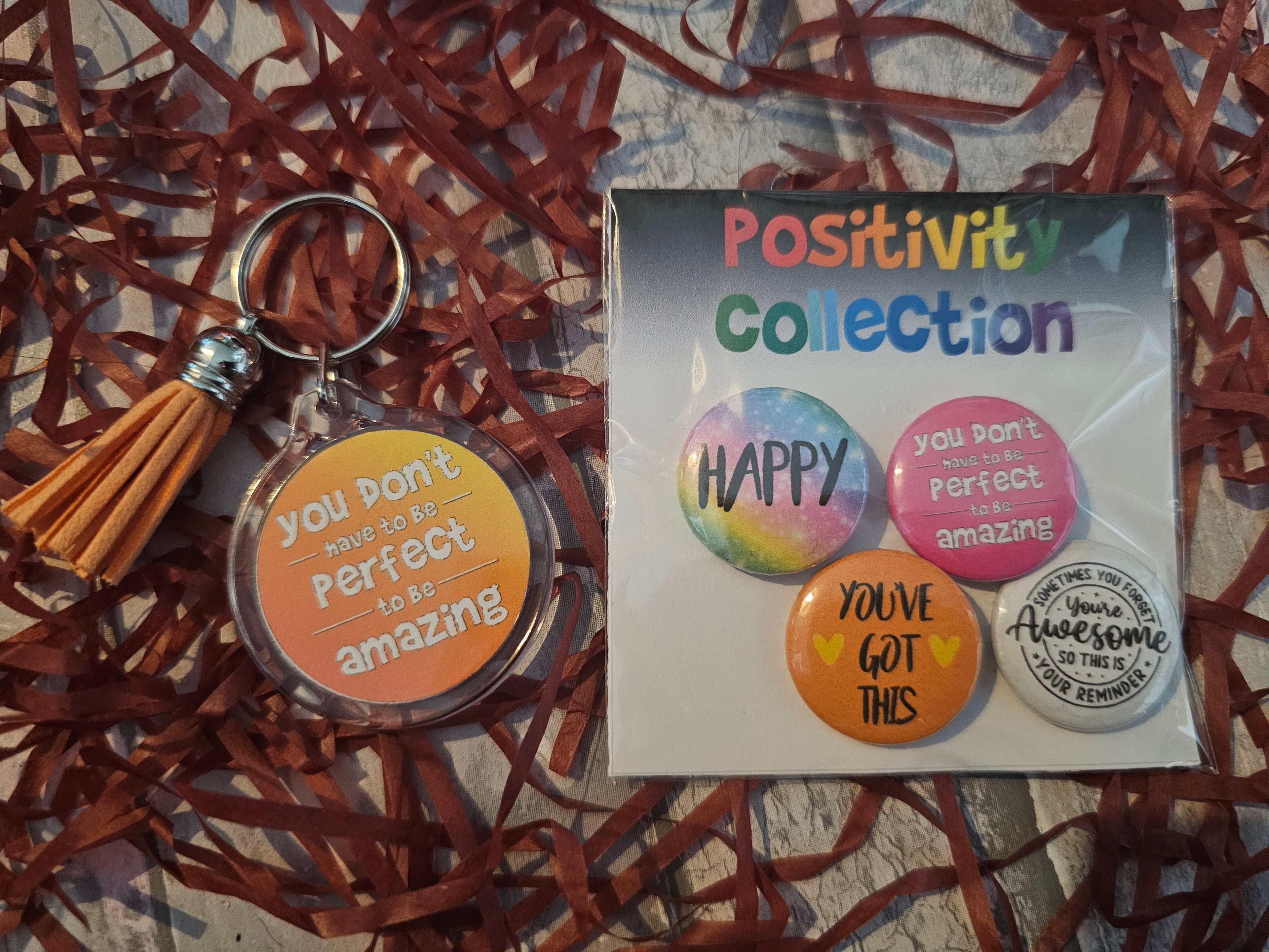 Positivity - Keyring & Badges