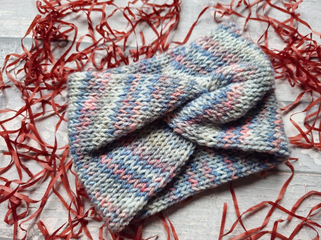 Blue/Pink/Grey Earwarmer